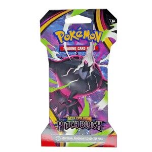 Pokémon Mega Evolution Pitch Black Sleeved Booster Pack 1 ea